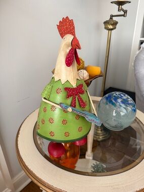 Metal Garden Rooster Farm Animal Lawn Patio Sculpture Figure Statue Ornament
